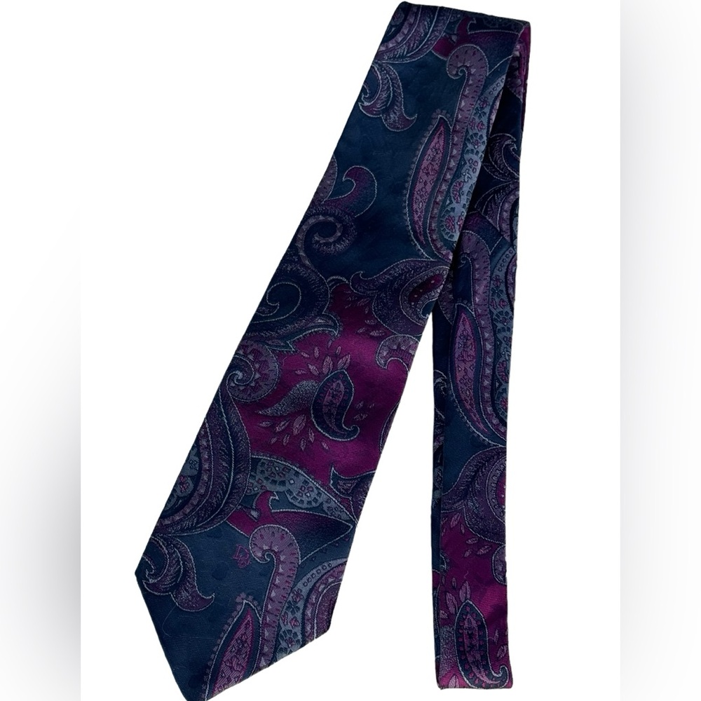 Christian Dior men’s  paisley textured necktie - Picture 2 of 4